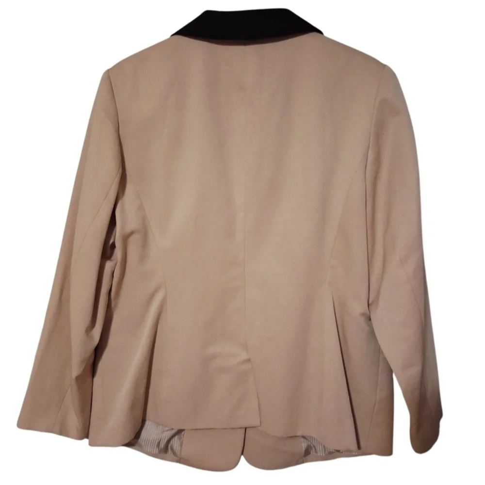 Eloquii Women's Tan Blazer with Black Trim Plus‎ Size 20 NWT
